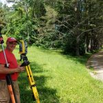 David doing a survey for a client