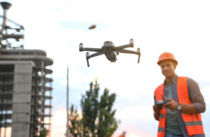 Using drones in land surveying services