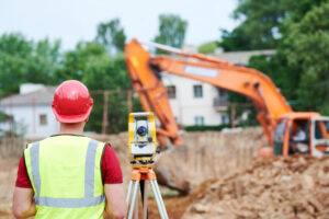 Land Surveying before new home construction