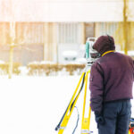 Land Surveyor in the Winter