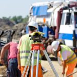 Land Surveying services being done at site planning
